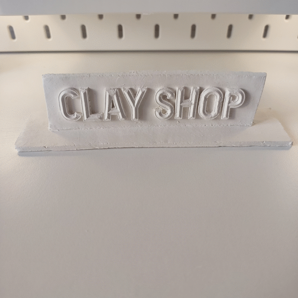 Custom clay name or brand decor in your chosen color